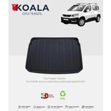 Peugeot Rifter Koltuklu Van (2019 ve Sonrası) 3D Bagaj Havuzu
