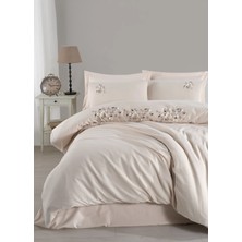 Şaheser Home Collection Zenda Nakışlı Nevresim Takımı, %100 Pamuk Kumaş, 6 Parça Çift Kişilik Nevresim Seti