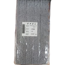 Ne Verelim Size Dantel Polyester Sanal Tül Bant Gri 14,60 Metre En 3 cm ON-1538-G