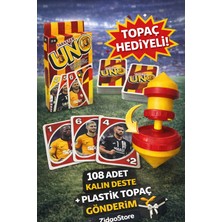 Emrah Gültekin Taraftar Ultra Aslan Uno Kart Oyunu + Basmalı Topaç Hediyeli Hediye Paketli Oyun Seti Eğlenceli