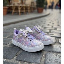 Surpie Shoes Kız Çocuk Günlük Ayakkabı, Renkli Kız Çocuk Ayakkabı, Denizkızı Ayakkabı