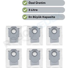 robotyedek Roborock Qrevo C Pro Uyumlu 6 Adet Toz Çöp Torbası