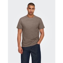 Only & Sons Onsmax Kahverengi Erkek T-Shirt 22025208