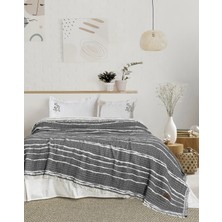 Şaheser Home Collection Sera Jakarlı Yatak Örtüsü Seti – %100 Pamuk Ipliği Boyalı, Çift Kişilik 240X260 cm