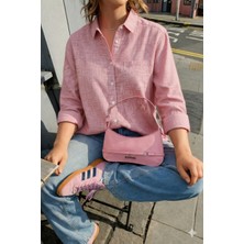 Jadewear Keten Look Owersize Gömlek