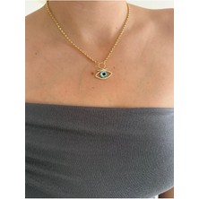 Çelik Özel Koleksiyon Mavi Göz Kolye