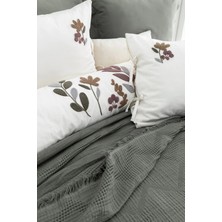 Şaheser Home Collection Paula Çeyiz Seti – %100 Pamuk Jakarlı Kumaş, Zarif Nakış Detaylı 6 Parça Nevresim ve Pike Takımı