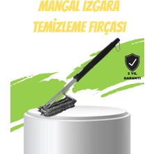 Epilons Mangal Izgara Temizleme Fırçası Paslanmaz Çelik Telli Uzun Saplı