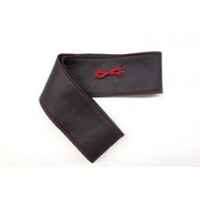 Ne Verelim Size Tüm Araçlara Uyumlu Vinil Direksiyon Kılıfı, Dikmeli Kırmızı Dikişli