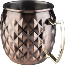 Bakır Görünümlü Fıçı Tasarım Moscow Mule Kupası 500 ml – Aps Germany Paslanmaz Çelik