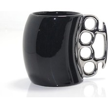 Meks Porselen Spor Aleti Tasarımlı Kupa Bardak Siyah