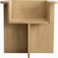 101 Copenhagen Brutus Masif Meşe, Minimalist Koleksiyonluk El Işçiliği Tasarım Yemek Sandalyesi