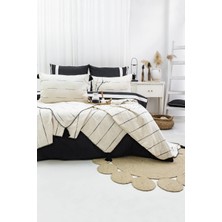 Şaheser Home Collection Eva Çeyiz Seti – Modern Çizgilerle Tasarlanmış %100 Pamuk Jakarlı 6 Parça Yatak Odası Takımı