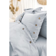 Şaheser Home Collection Vetro Müslin Nevresim Takımı, Düğmeli Tasarımlı, %100 Pamuk Müslin Kumaş, 6 Parça Yatak Odası Seti