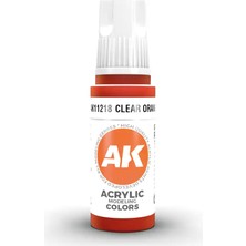 Ak Interactive 11218, 17 Ml. 3gen Şeffaf Turuncu Maket Boyası