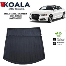Audı A5 Coupe Sportback 2016 Sonrası 3D Bagaj Havuzu Uyumlu
