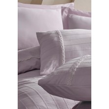 Şaheser Home Collection Jasmin Jakarlı Nevresim Takımı, %100 Pamuk Dantel Detaylı, Jakarlı Dokuma, Pamuklu Nevresim Seti