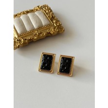 Çelik Dikdörtgen Liya Küpe