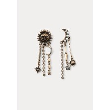 Çelik Zr Ay Yıldız Küpe