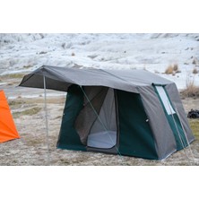 OBA ÇADIR - 1 Odalı Kamp Çadırı 4 Kişilik ( Kapı Sineklikli ) Yeşil