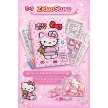 Emrah Gültekin Stickerlı Boyama Kitabı 16 Karakterli Boyama Kitabı ve Sticker ve Hello Kitty Maskesi Resim Defteri