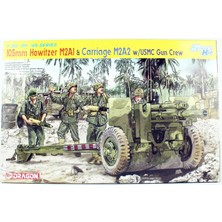 1/35 105MM Howitzer M2A1 Top ve M2A2 Römork ile Mürettebat Maketi, Dragon 6531
