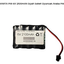 Ultramax Varta Pilli 6V 2100MAH Siyah Soket Oyuncak Araba Pili