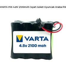 Ultramax Varta Pilli 4.8V 2100MAH Siyah Soket Oyuncak Araba Pili