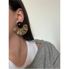 Akrilik Büyük Yelpaze Küpe