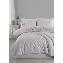 Şaheser Home Collection Nilda Nakışlı Nevresim Takımı, %100 Pamuklu, 6'lı Çift Kişilik Set (200X220 NEVRESIM,240X260 Çarşaf)