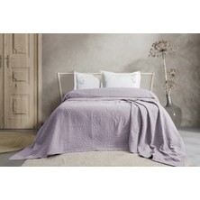 Şaheser Home Collection Agnes Jakarlı Yatak Örtüsü Seti – Çift Kişilik, %100 Pamuk Dokuma