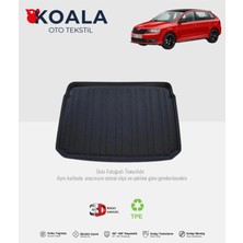 Skoda Rapid Spaceback (2014 ve Sonrası) 3D Bagaj Havuzu