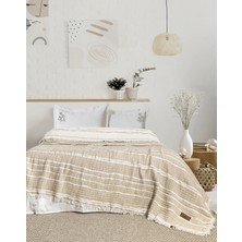 Şaheser Home Collection Sera Jakarlı Yatak Örtüsü Seti – %100 Pamuk Ipliği Boyalı, Çift Kişilik 240X260 cm