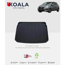 Mitsubishi Space Star Uyumlu Üst Bagaj (Raf Üstü) (2016 ve Sonrası) 3D Bagaj Havuzu