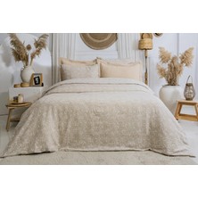 Şaheser Home Collection Aline Jakarlı Müslin Nevresim Takımı Çift Kişilik 6 Parça | Ipliği Boyalı %100 Pamuk