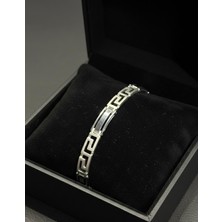 Labirent Gümüş Bileklik