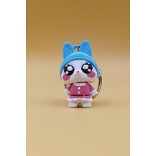 Rodopiva Yıldız Bunny (Tavşan) Anahtarlık - Hareketli Anahtarlık Çanta Süsü Charm