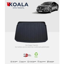 Renault Megane 4 Sedan (Sağ Kulaklı) (2016 ve Sonrası) 3D Bagaj Havuzu
