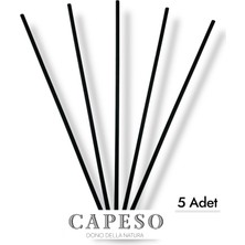 Capeso 5 Adet Siyah Fiber Oda Kokusu Çubuğu 22CM – Yedek Reed Diffuser Çubuk