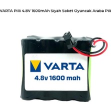 Ultramax Varta Pilli 4.8V 1600MAH Siyah Soket Oyuncak Araba Pili