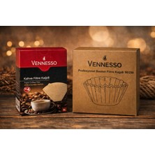 Emma Vennesso Basket Tipi Kahve Filtre Kağıdı 90/250 250'Lİ+ No:4 Kahve Filtre Kağıdı 80'li