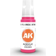 Ak Interactive 11068, 17 Ml. 3gen Fluorescent Magenta Maket Boyası