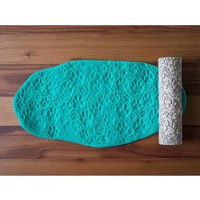 Atölye Dekupaj Model 032 - Polimer Kil Doku Oklavası / Seramik Çamuru Desen Rulosu