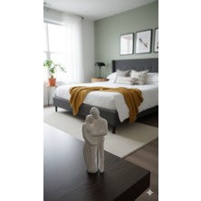 Piccomino Modern Hamile Çift Biblosu - Minimalist Aile Heykel Figür - Yeni Bebek Tebrik Hediyesi