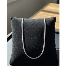Balıksırtı Gümüş Zincir Kolye