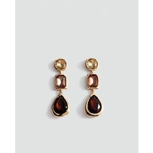 14K Çelik Üzeri Altın Kaplama Mng Vip Küpe