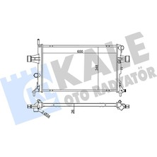 Kale Xmpdby Radyatör Astra G-Zafira A Al/pl/brz 600X348X26