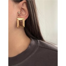 Çelik Gold Kahve Sany Küpe