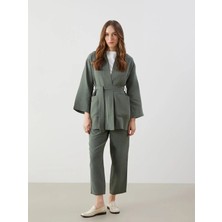 Lc Waikiki Yeni Sezon Beli Lastikli Düz Müslin Kadın Pantolon