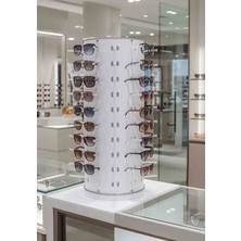 Upeka 60 Adet'li Demonte 360 Dönebilen Poliproplan Gövde Masaüstü Gözlük Standı 75X32CM